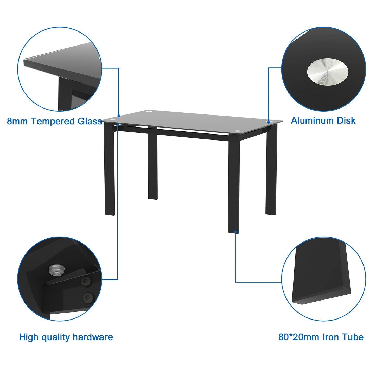 7-Piece Dining Table Chair Set