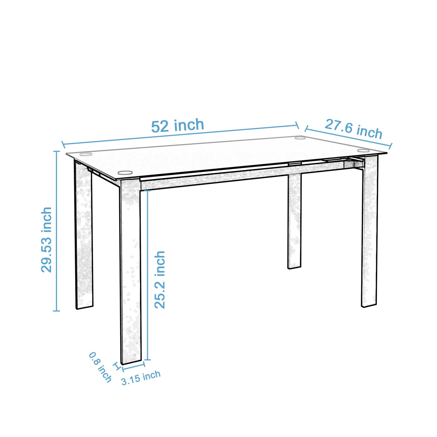 7-Piece Dining Table Chair Set