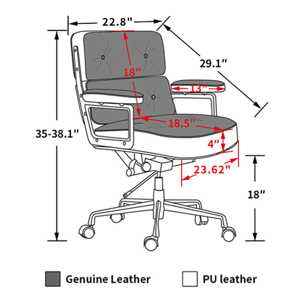 Leathe Office Computer Chair