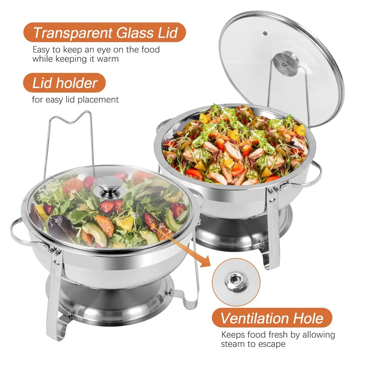 BriSunshine-Round Chafing Dish Buffet