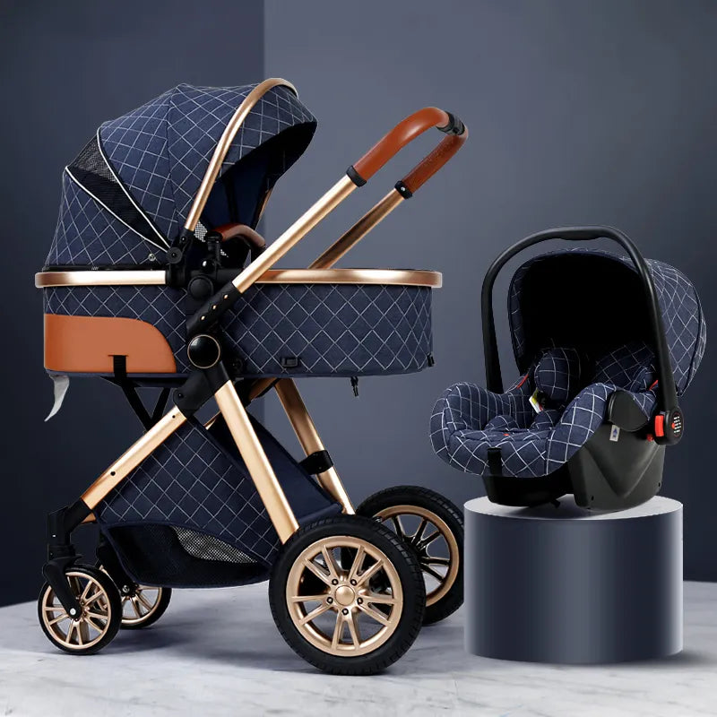 Luxury Baby Stroller 3 in 1