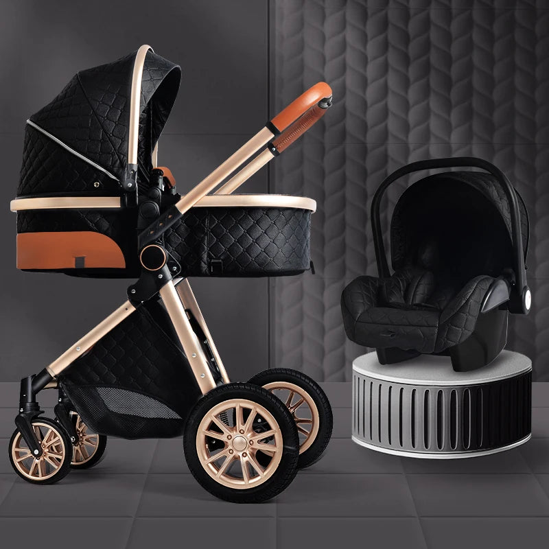 Luxury Baby Stroller 3 in 1