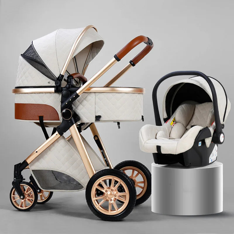 Luxury Baby Stroller 3 in 1