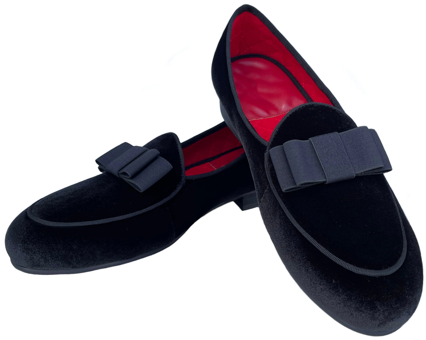 Men's Black Velvet Loafers