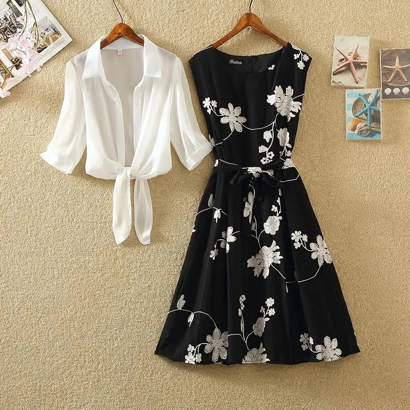 two piece set dress