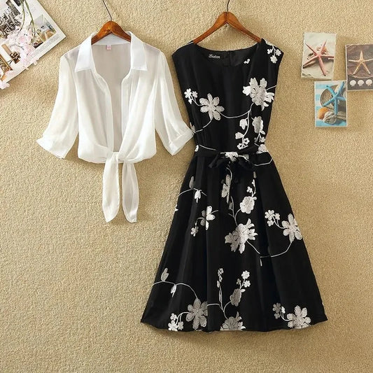 two piece set dress