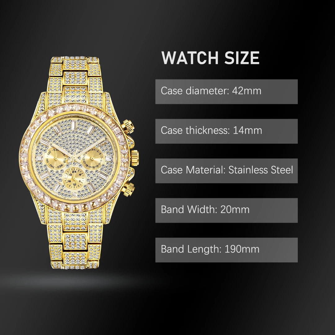 Luxury Men's Watch Full diamond