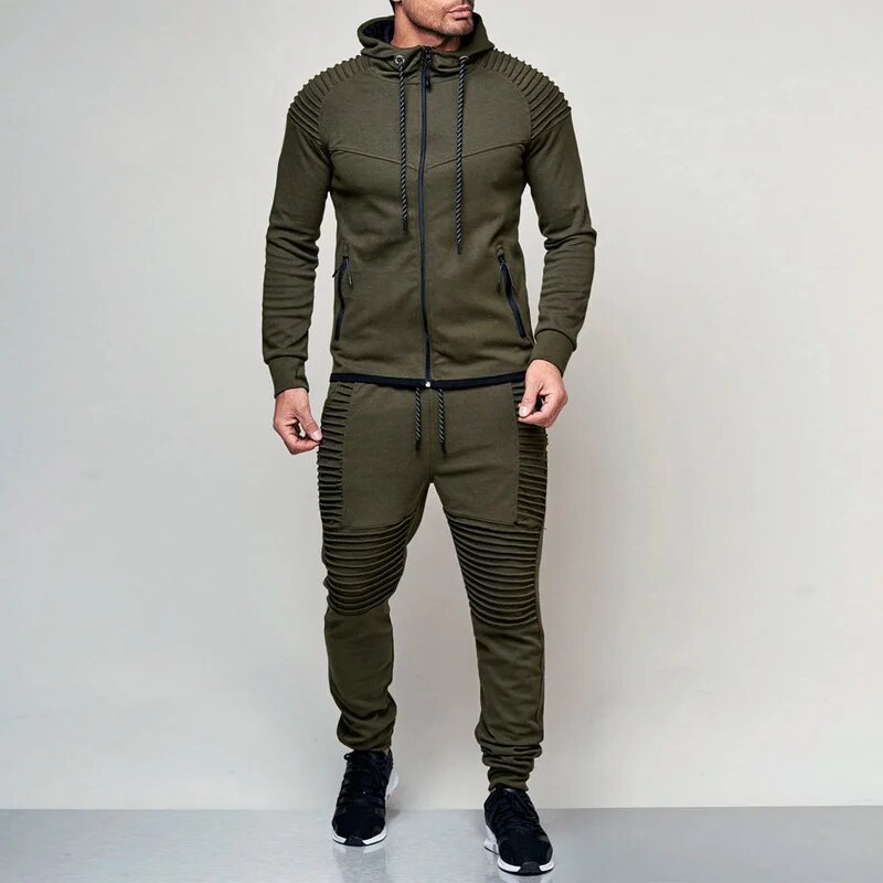 2 pieces Autumn Running tracksuit men