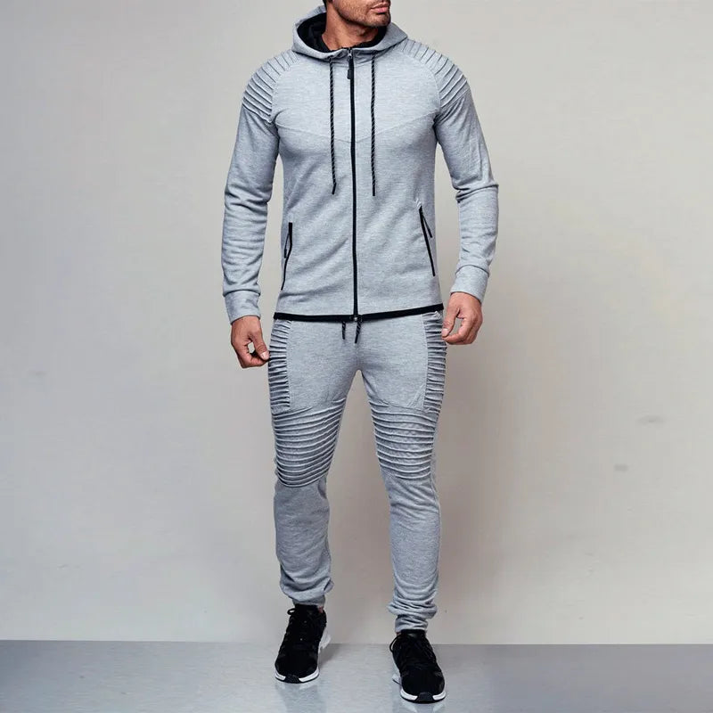 2 pieces Autumn Running tracksuit men