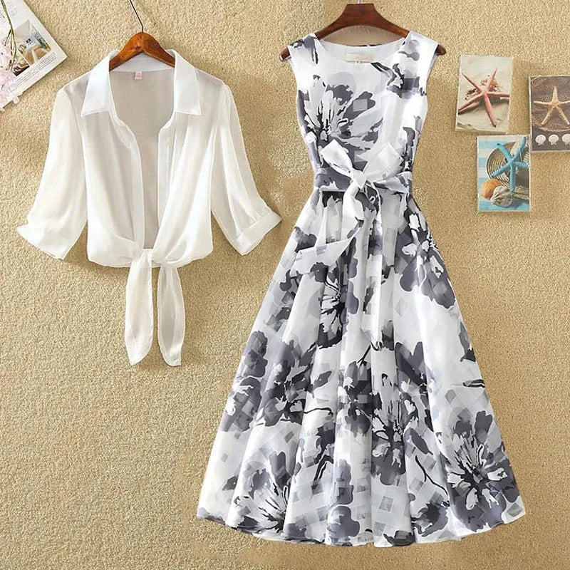 two piece set dress