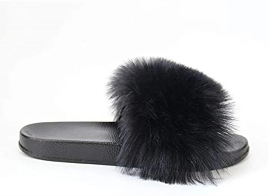 Women's Vegan Furry Slippers