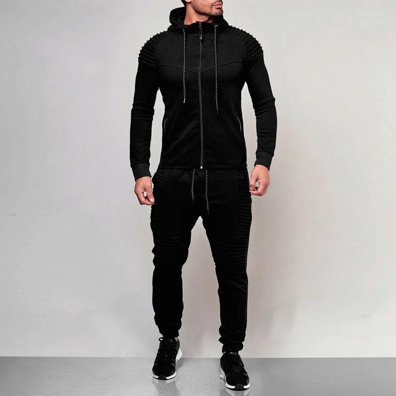 2 pieces Autumn Running tracksuit men