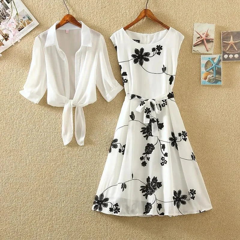 two piece set dress