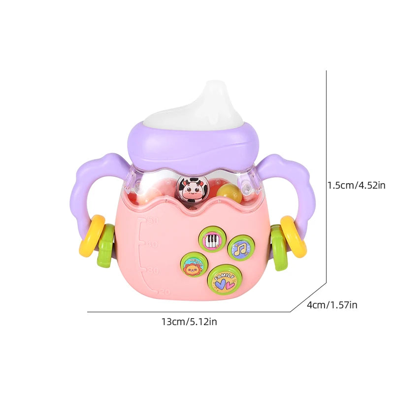 Baby bottle rattle puzzle