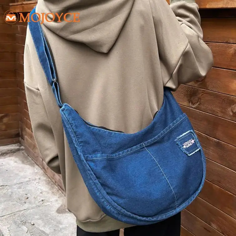 Denim Messenger Bag Women