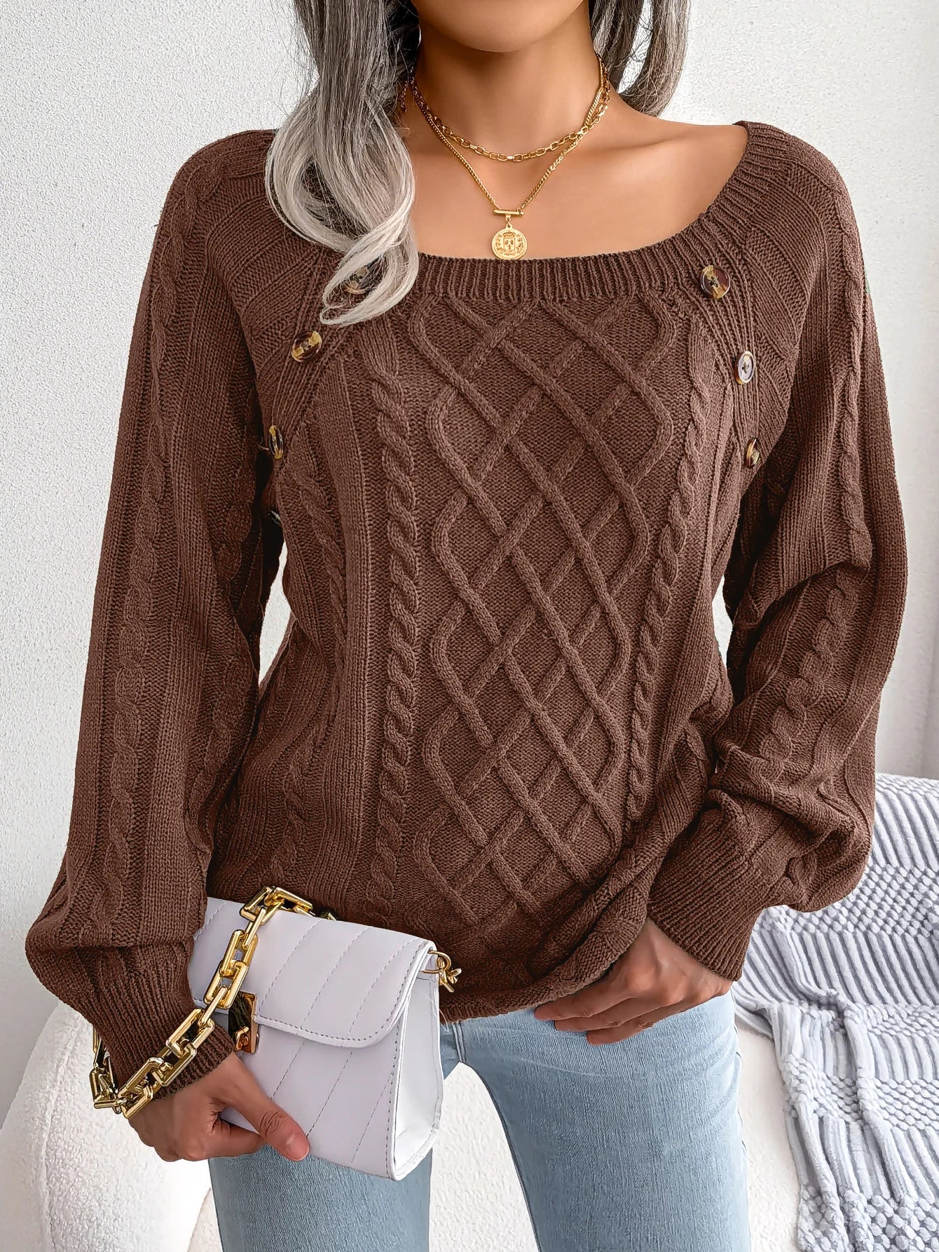 Long Sleeve Knitted Pullovers