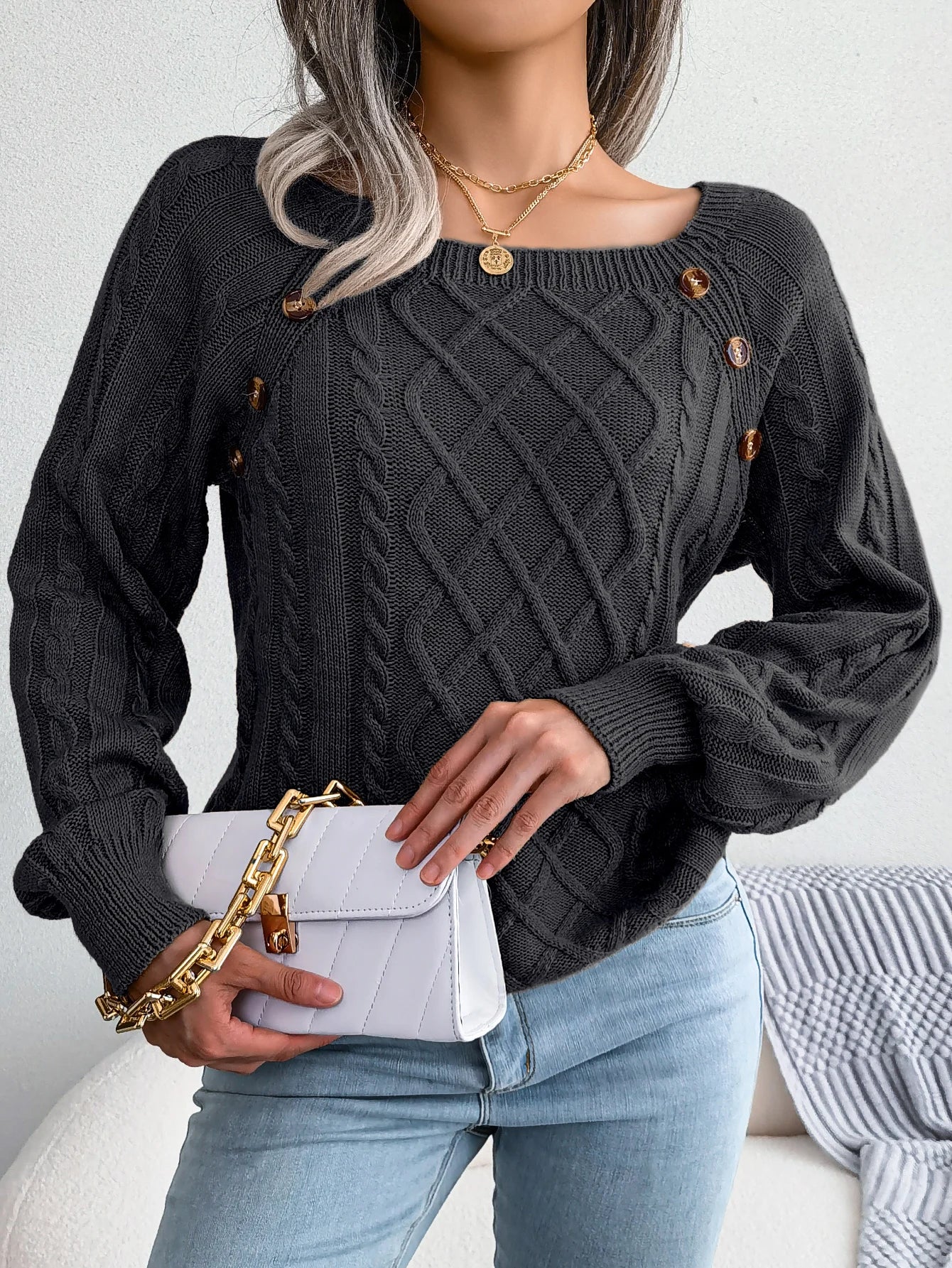 Long Sleeve Knitted Pullovers