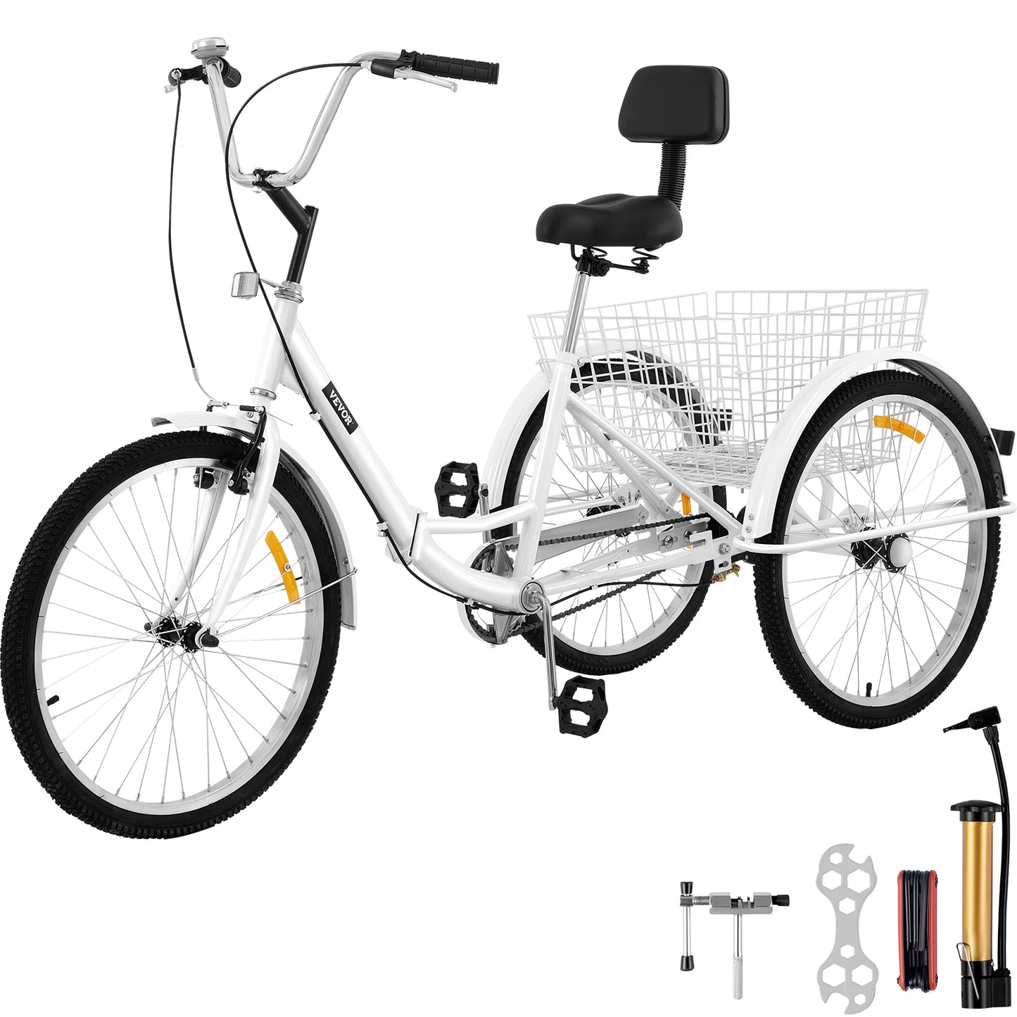 VEVOR 24 inch Folding Adult Tricycle