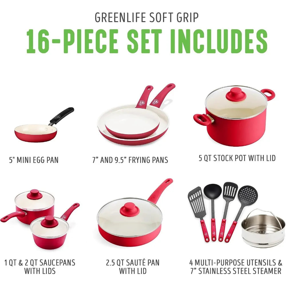 16 Piece Kitchen Cookware