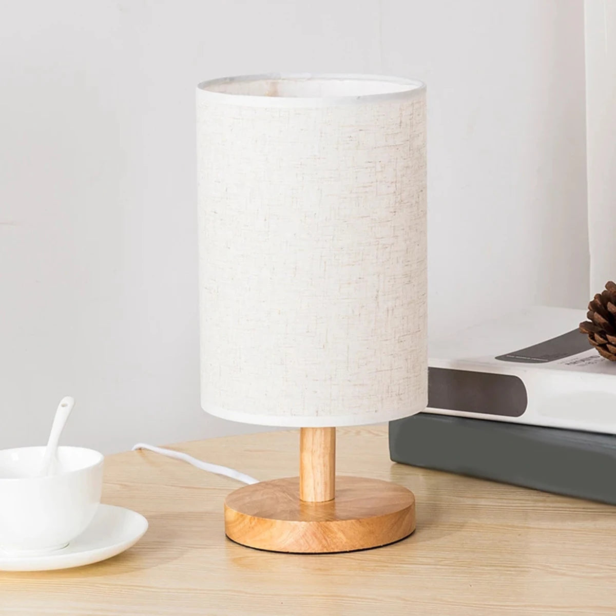 Linen Table Lamp LED