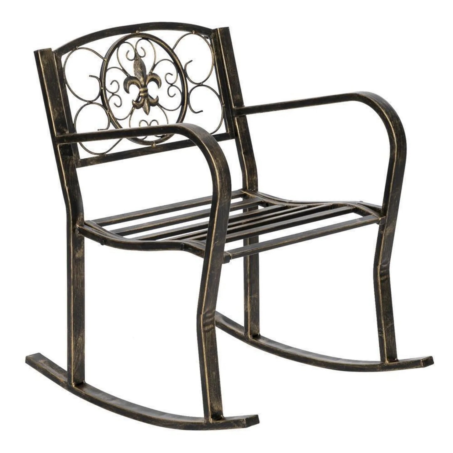 Vintage Metal Patio Rocking Chair