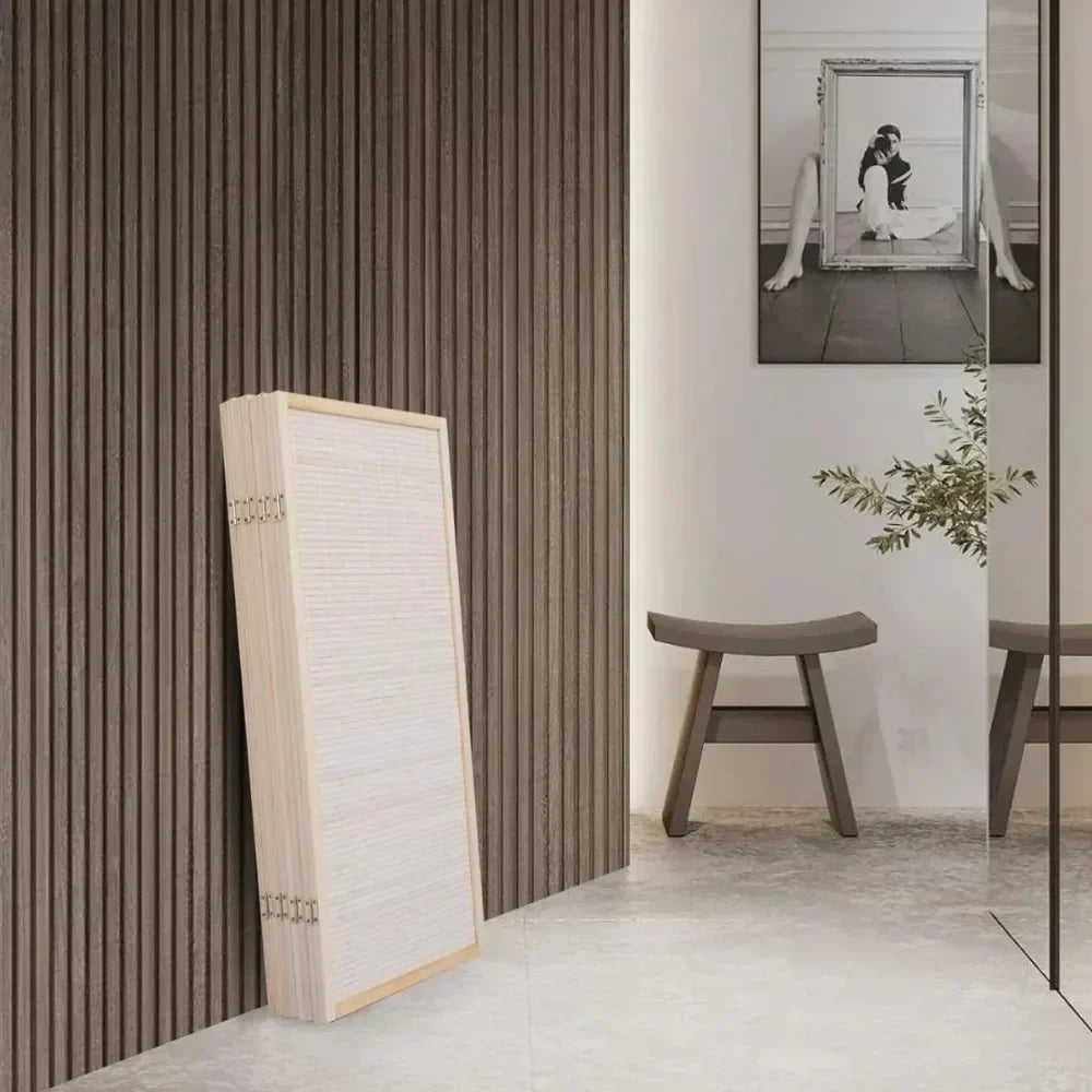 Wall Separation Screens High Folding Privacy Screen Room Partition Screen Bamboo Room Partition Bamboo Mesh Weaving Design Home