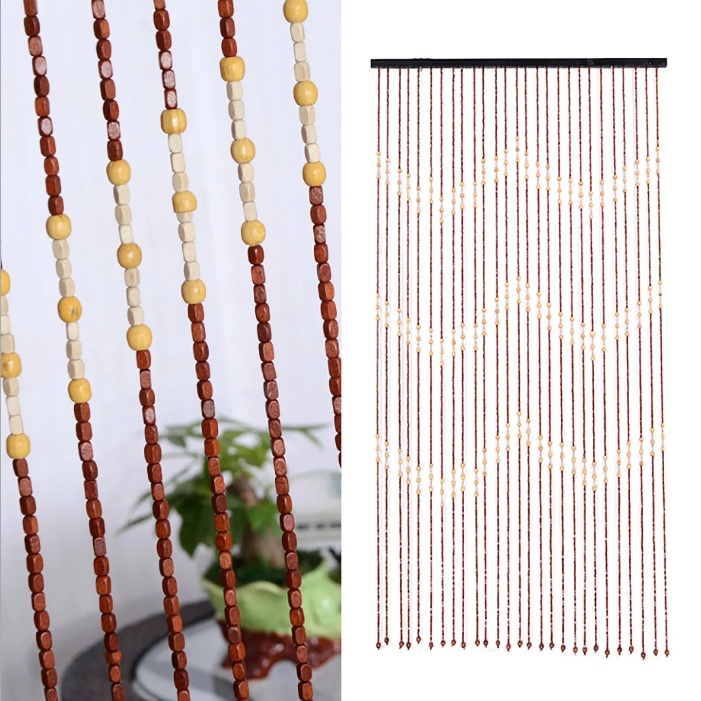 Wooden Bead Curtain