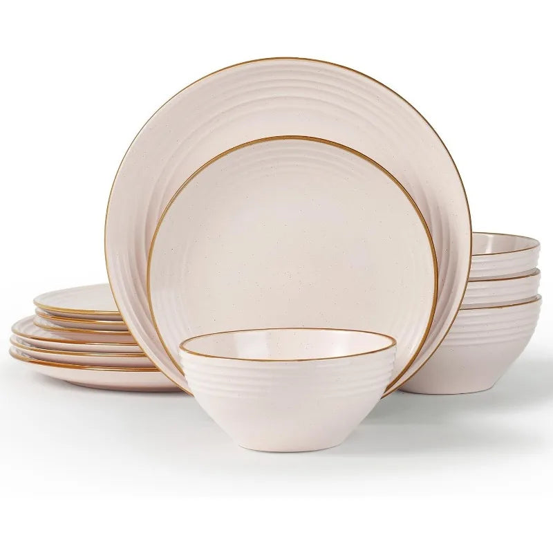 12 Pieces Dishes Set,