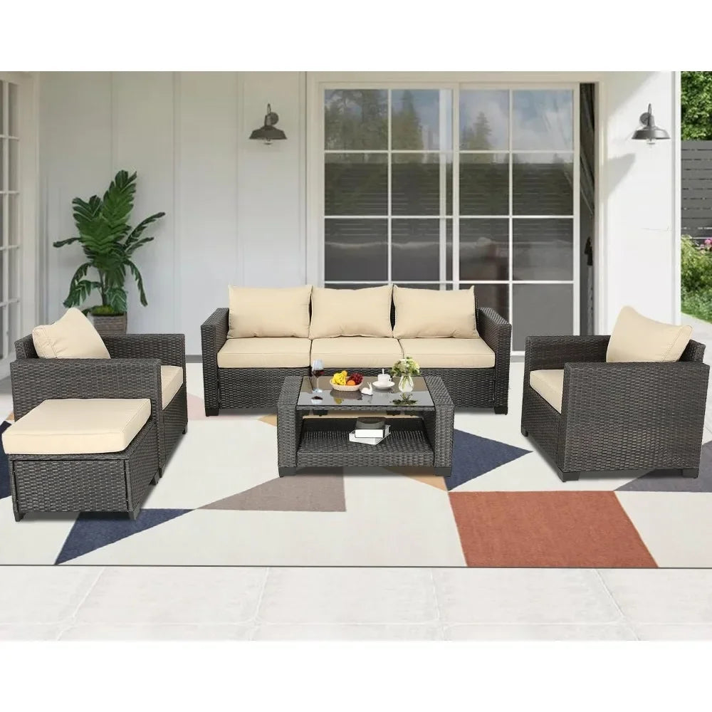 7 Pieces Patio Furniture Sets