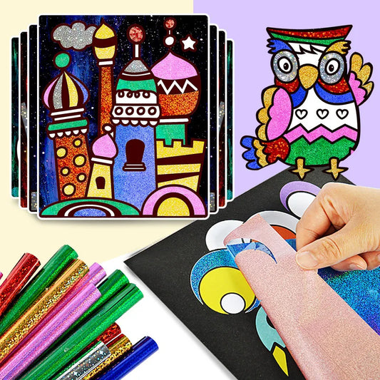 DIY Cartoon Magical Transfer Painting Crafts