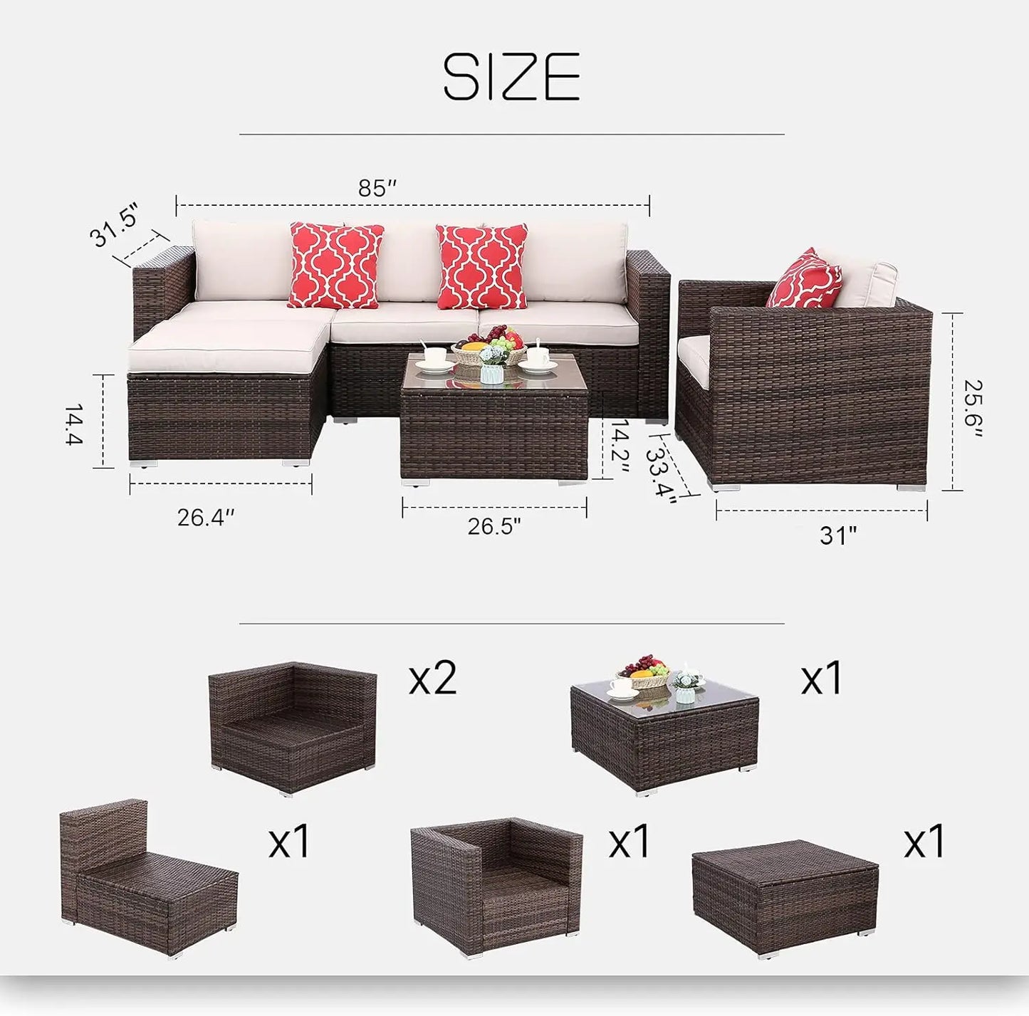 3Piece patio set