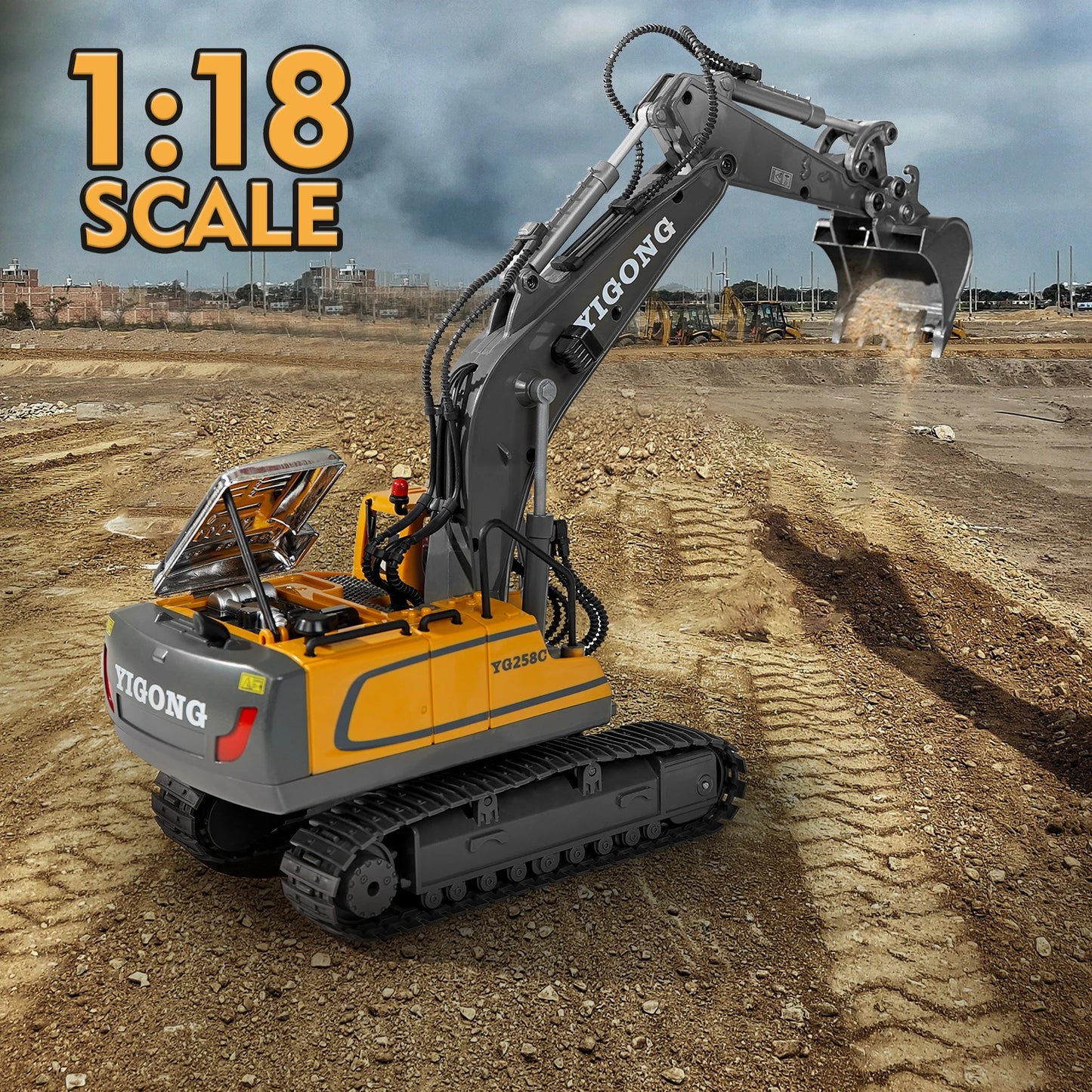 Children 2.4G Remote Control Excavator