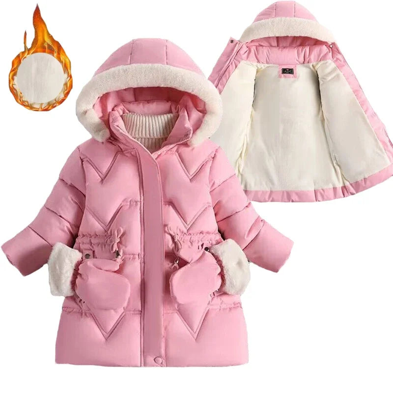 2-8 Years Warm Winter Girls Jacket