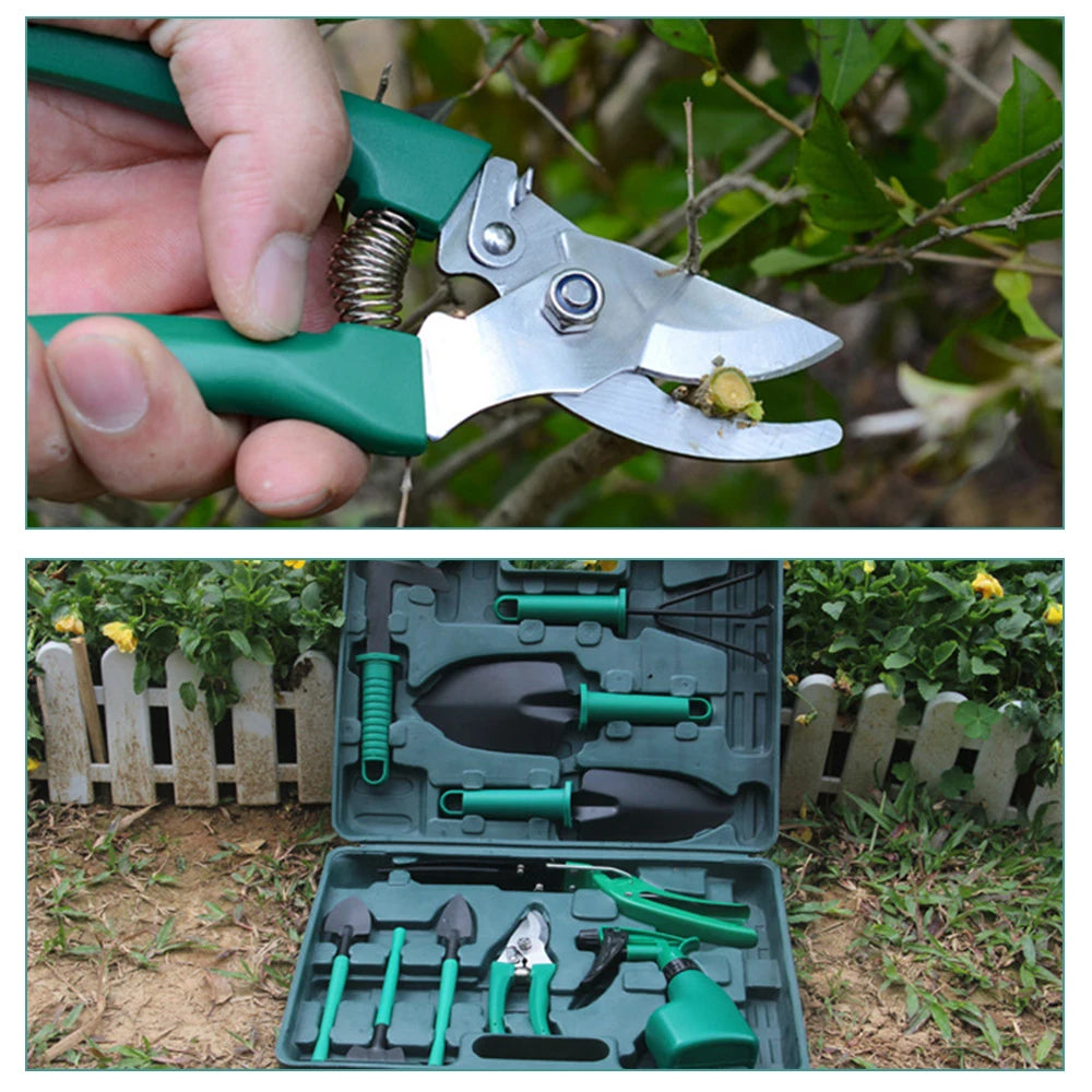 10pcs Stainless Steel Garden Tool Set