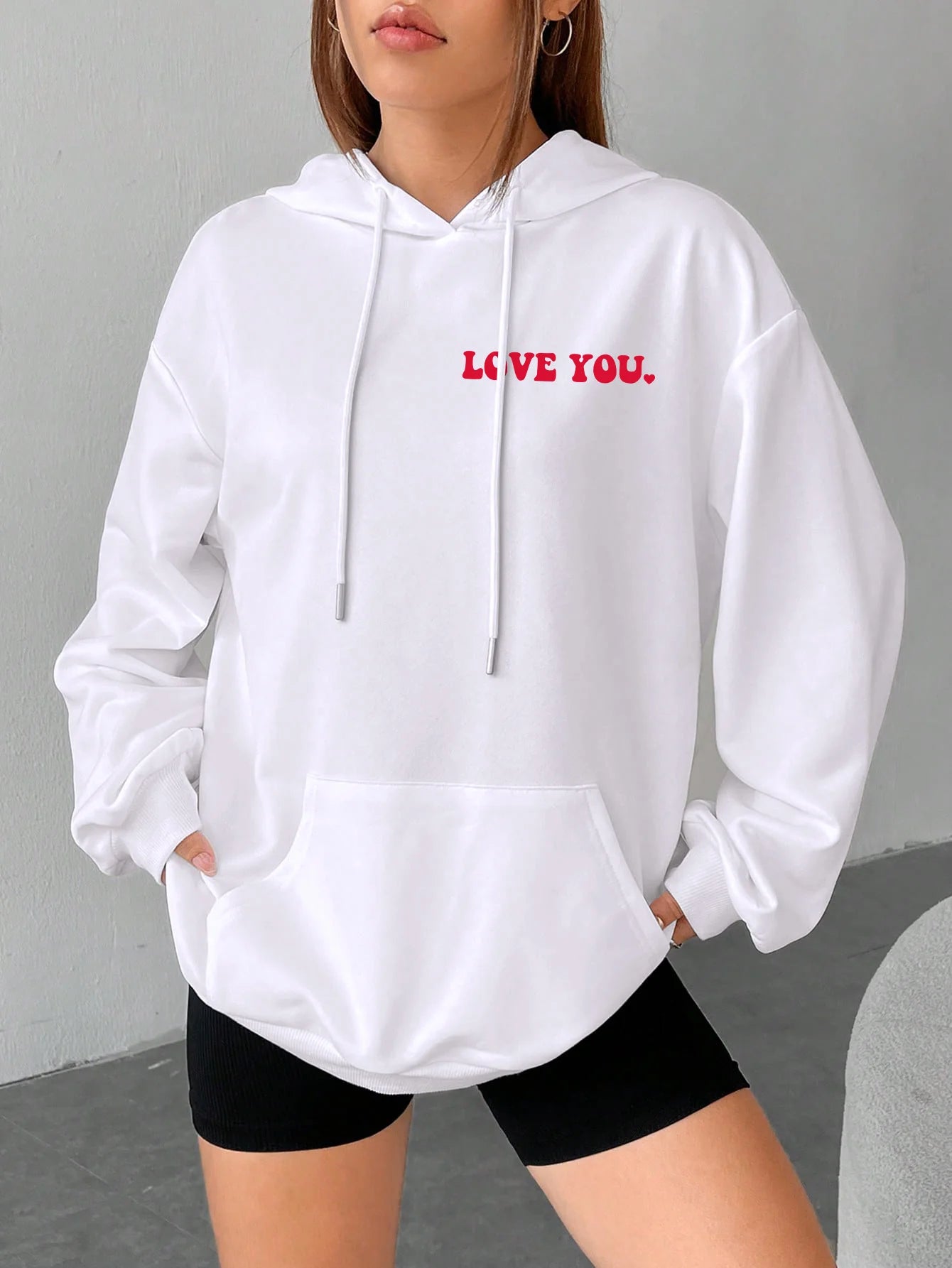 Female Hooded Casual Loose Hoodies