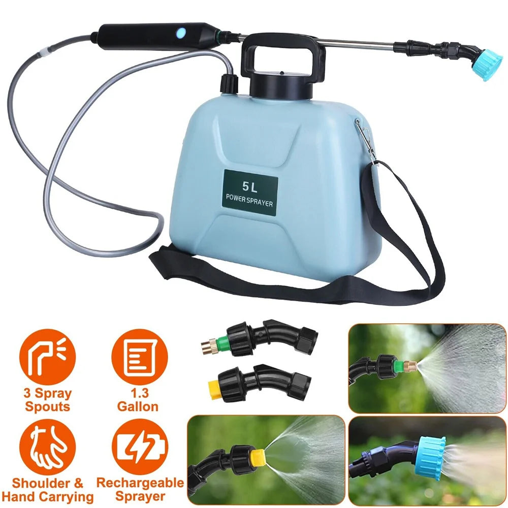 Electric Sprayer 5L Watering Can With Spray Gun