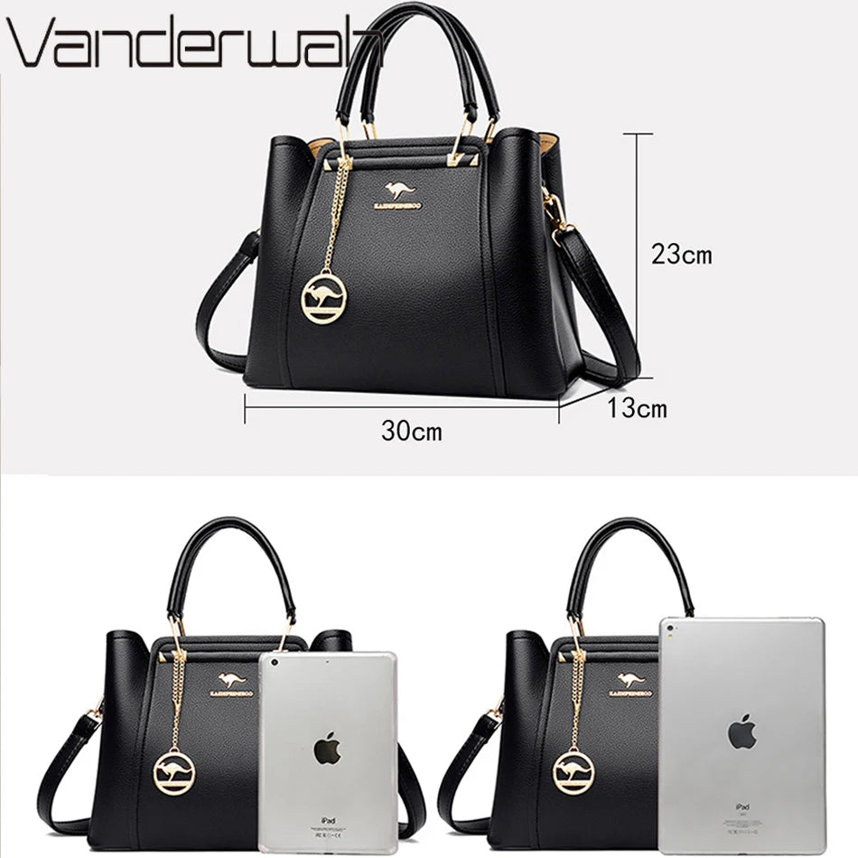 Large Capacity Leather Handbags