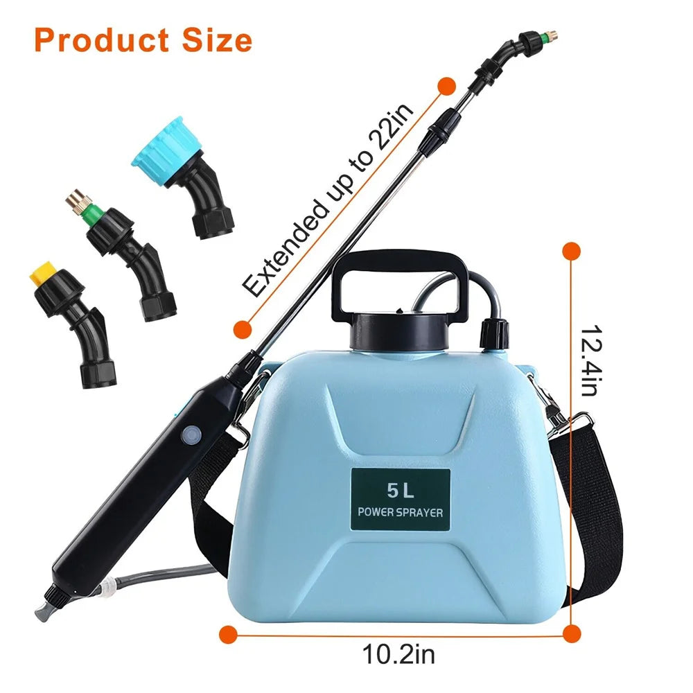 Electric Sprayer 5L Watering Can With Spray Gun