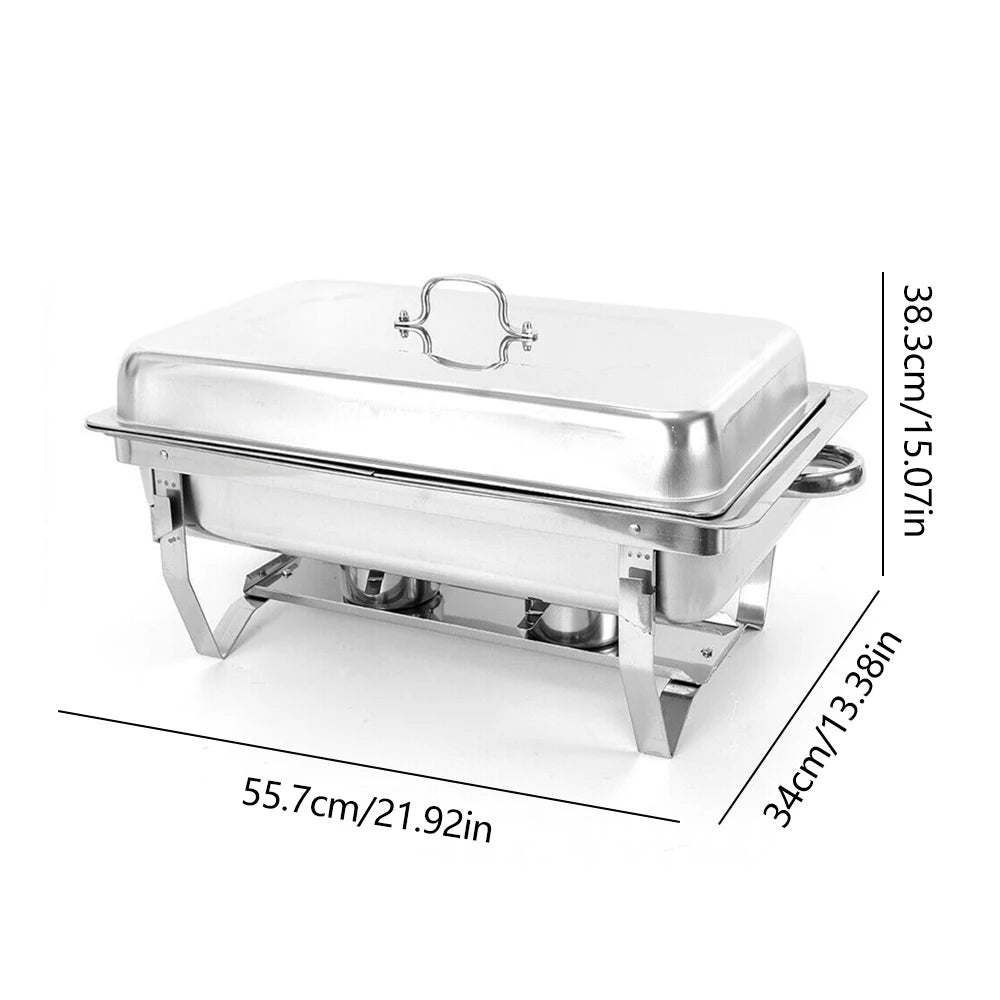 3 Grid Chafing Dish Food Warmer