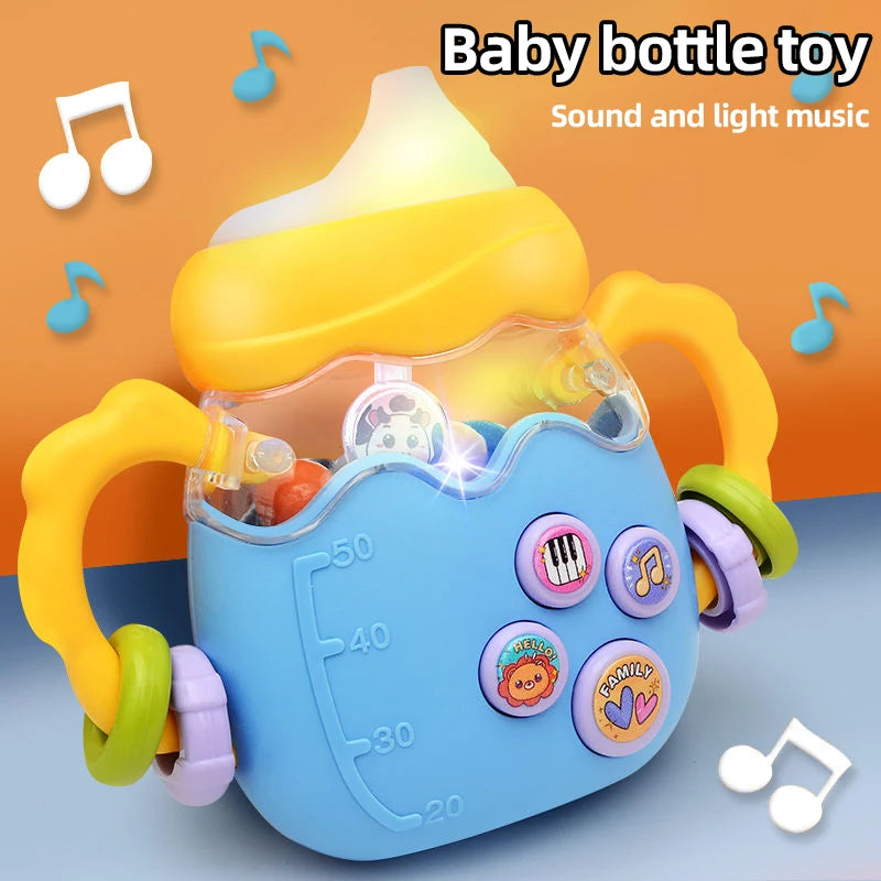 Baby bottle rattle puzzle