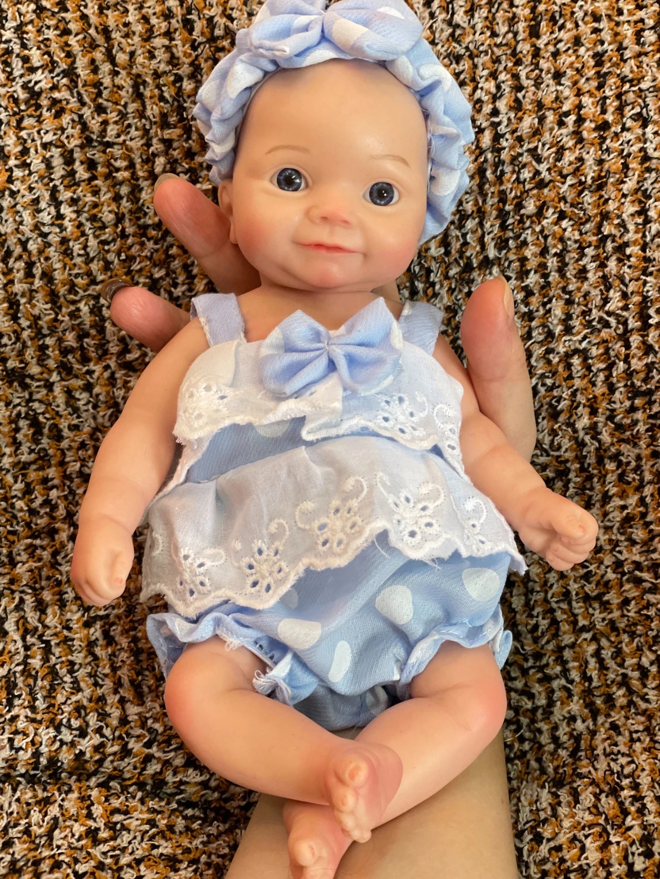 11 Inch Cute baby Reborn Handmade Bebe Newborn Doll 3D Painted  Bebe Reborn Doll