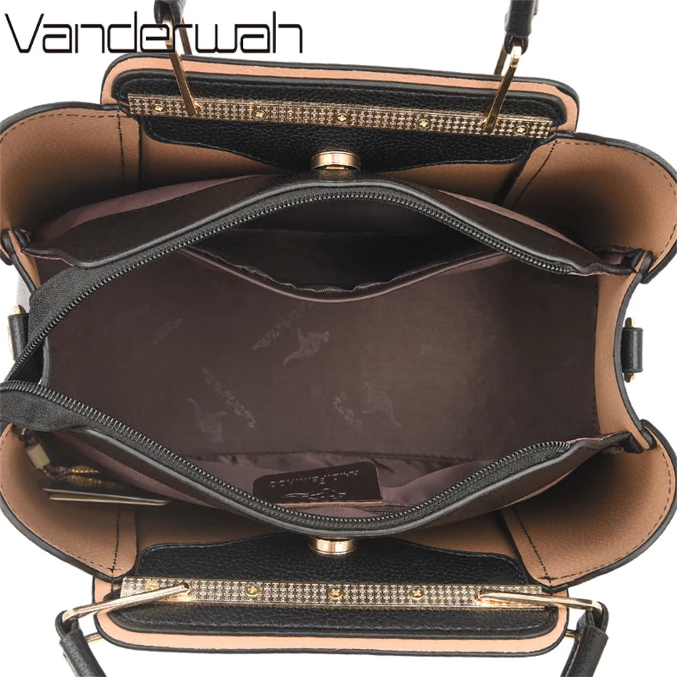 Large Capacity Leather Handbags