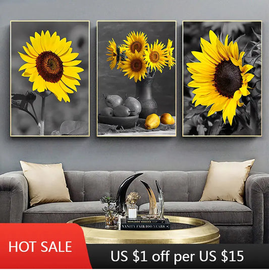 Sunflower Poster And Print Canvas