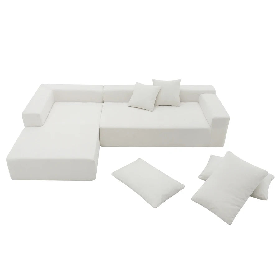 Sectional Upholstered Sleeper Sofa