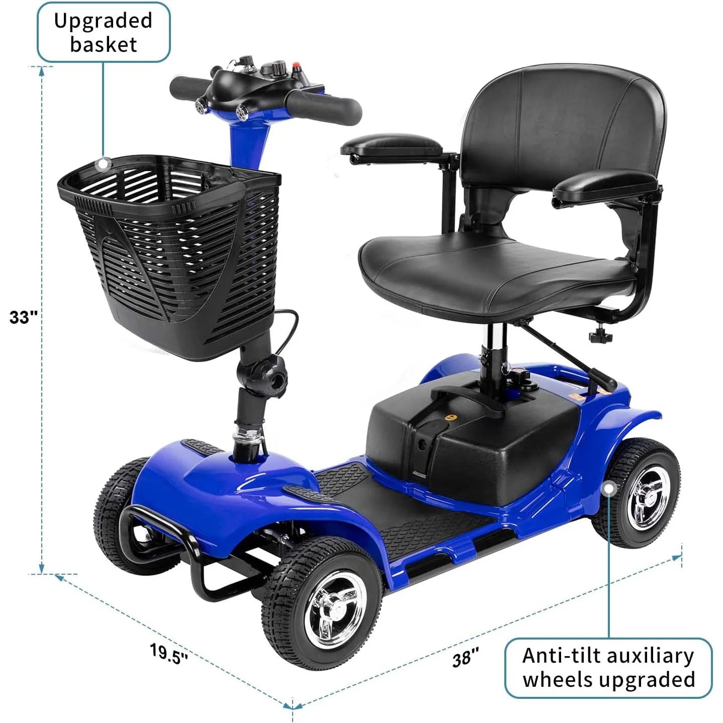 4 Wheel Folding Mobility Scooters