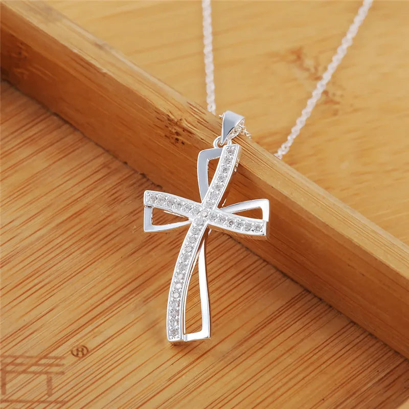 Elegant cross pendant Necklace For Women