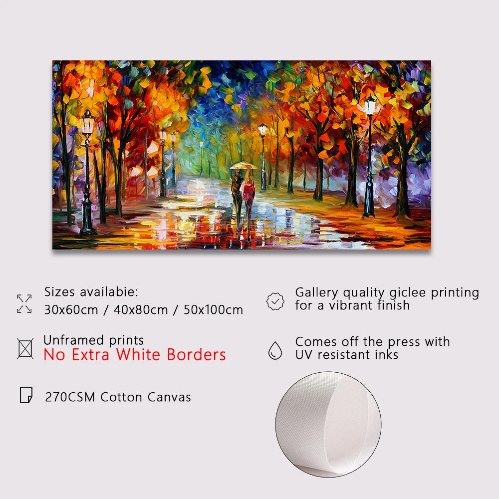 Abstract Canvas Prints Art Rainy Garden