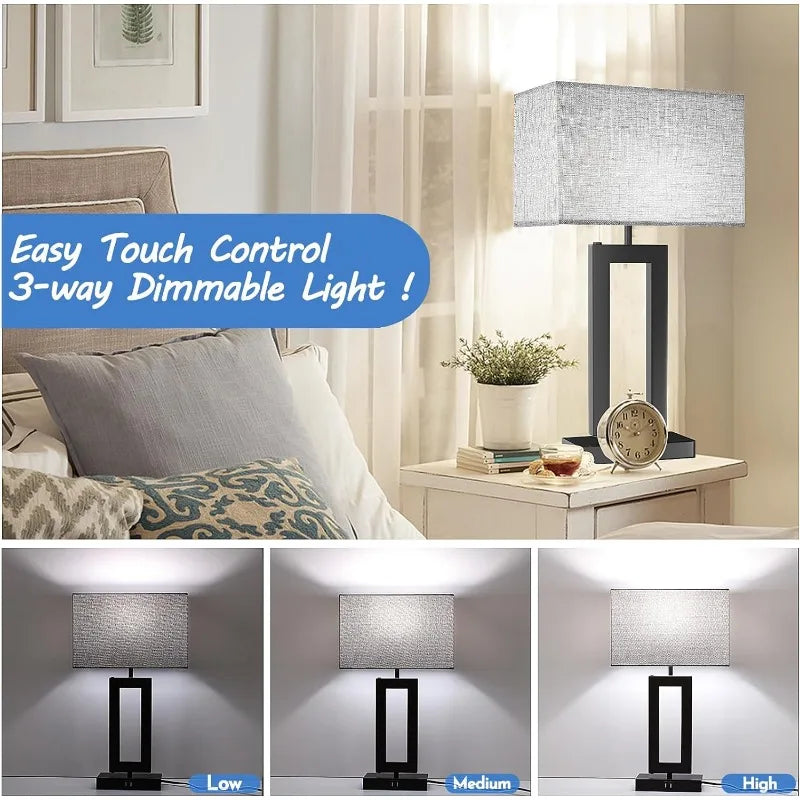 Set of 2 Touch Control Table Lamps