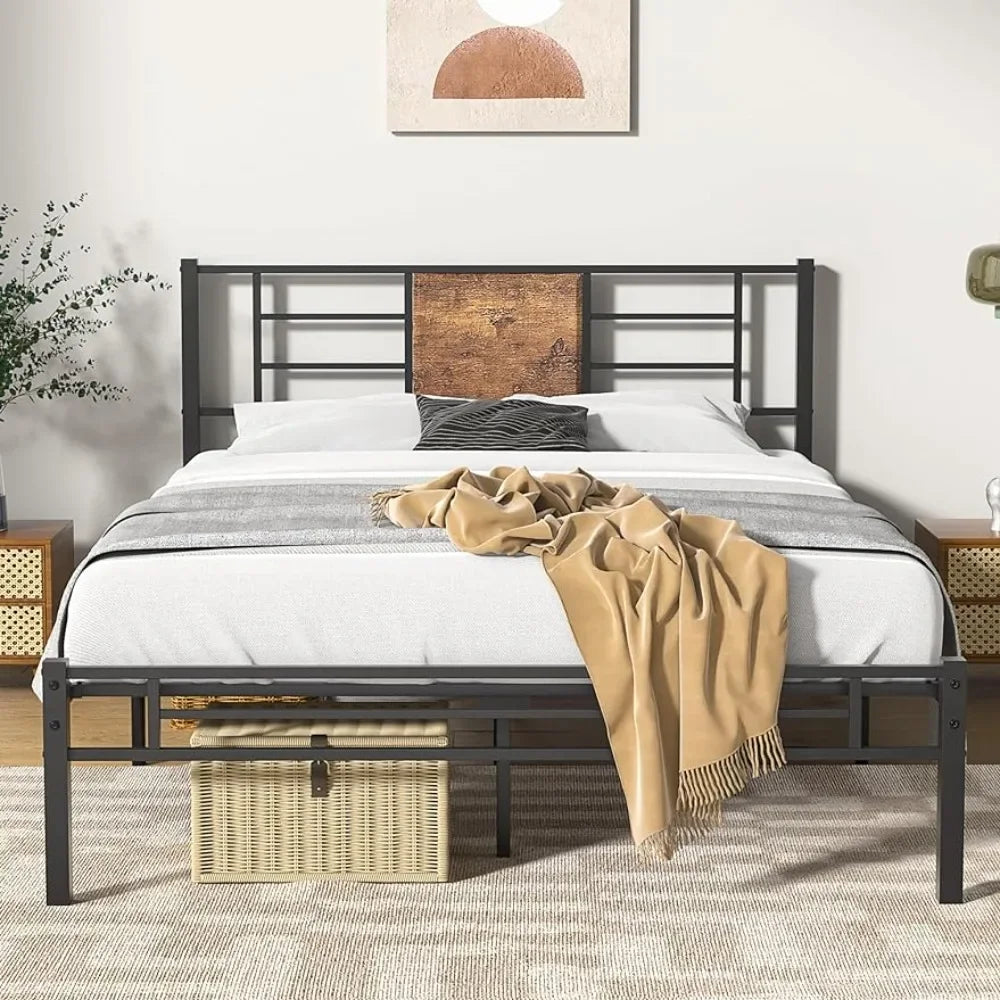 Full Size Bed Frame with Headboard