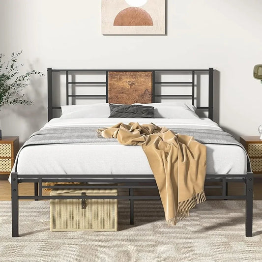 Full Size Bed Frame with Headboard